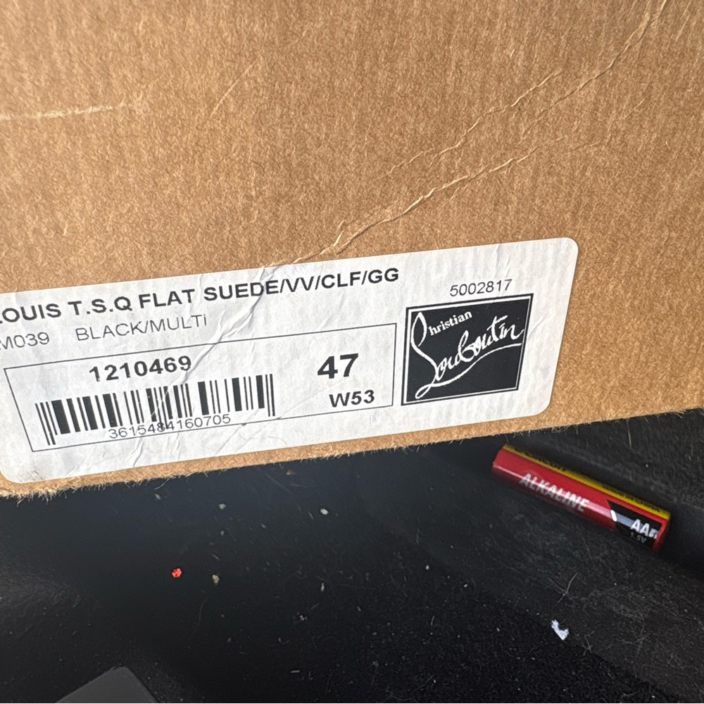 Christian Louboutin Black Multi Sneakers